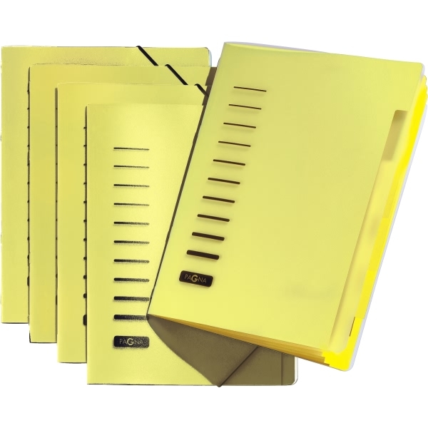 Pagna Ordnungsmappe A4 6 Fächer PP gelb Image