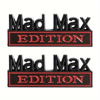 TEMU 2pcs Emblem Sticker Badge Fender Funny Decals Car Truck Door Decoration For Universal Vehicle Suv Motorcycle Accessories Image