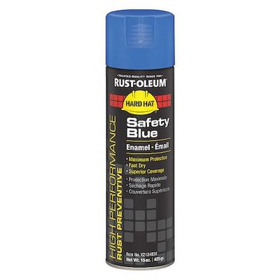RUST-OLEUM V2124838 Rust Preventative Spray Paint, Safety Blue, Gloss, Solvent,