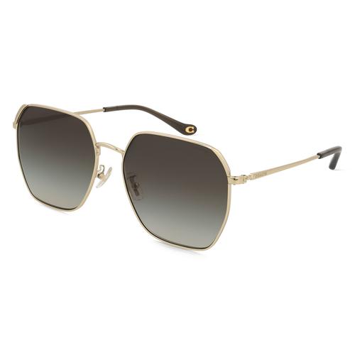 Coach 0HC7165D Damen-Sonnenbrille Vollrand Eckig Metall-Gestell, gold