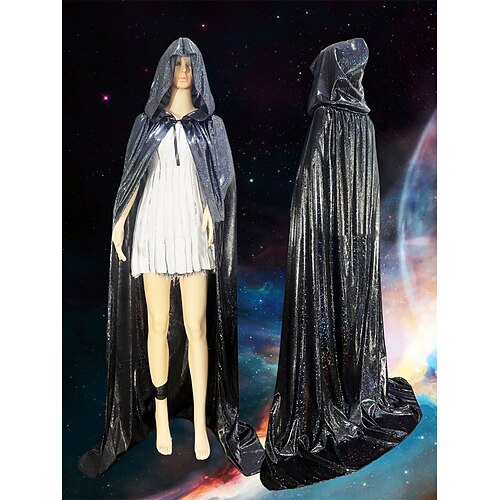 Walpurgisnacht Hexe Karneval Umhang Mittelalterlich Erwachsene Herren Damen Karneval Maskerade Leistung Party Einfaches Karnevalskostüm Verkleiden Image