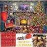 Puzzle Advent Calendar 2024 Christmas Puzzles Santa's Party Puzzle 24 Parts 1000 Pieces Puzzles for Adults Kids Jigsaw Puzzles 1000 Pieces Holiday Puzzle Countdown to Christmas Puzzles Gift