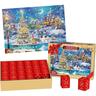 Advent Calendar 2024 Christmas Jigsaw Puzzles Xmas Snowy Night Puzzle 24 Parts 1008 Pieces Puzzles for Adults Teens Kids Jigsaw Puzzles, Christmas Puzzles Xmas Gift