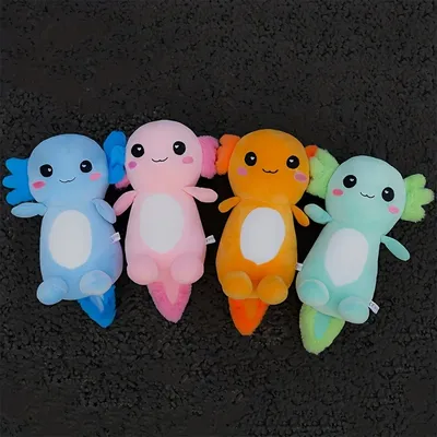 1pc Cartoon Axolotl Plush Axolotl Plush Realistic Ambystoma Creepy Amphibians Plush Toys Home