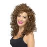 Smiffys Women's Boogie Babe Wig Long Curly Carnival Cosplay Party Wigs