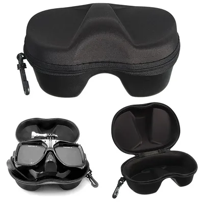 Diving Glasses Storage Box Underwater Mask Goggles Glasses Storage Diving Face Cover Snorkel Zipper