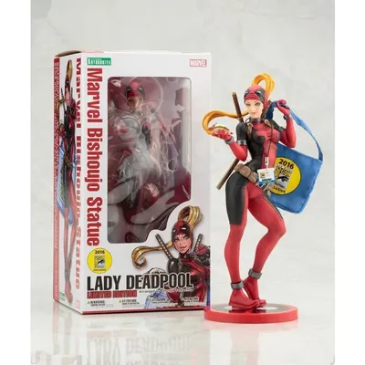 Bandai Marvel X-Men Anime Women's Deadpool beautiful girl limited edition Action Figure statue