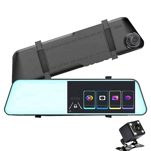 L1039 1080p Nuovo design / HD / con fotocamera posteriore Automobile DVR 170 Gradi Angolo ampio 3 pollice IPS Dash Cam con Wi-fi / Visione notturna / G-Sensor 4 LED a infrarossi Registratore per auto