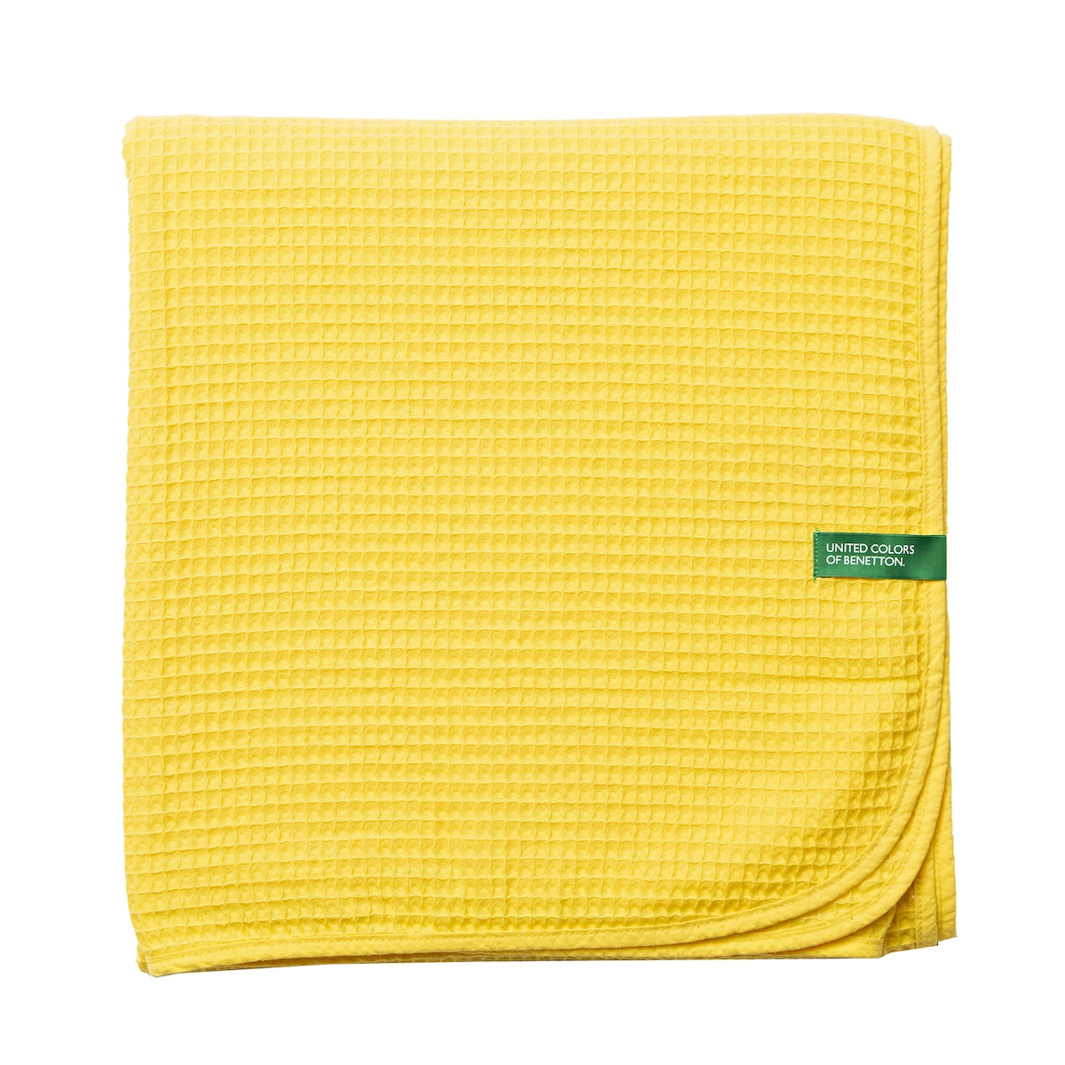 Benetton - Decke 140 x 190 cm, 200 g/m², 100 % gelbe Baumwolle Image