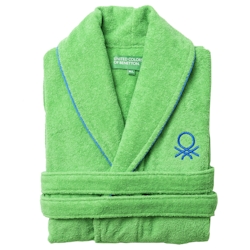Benetton - Bademantel L/XL aus 100 % Baumwolle in Grün Image