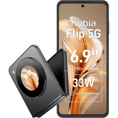 NUBIA Smartphone "nubia Flip 5G", schwarz, 256 GB, Mobiltelefone