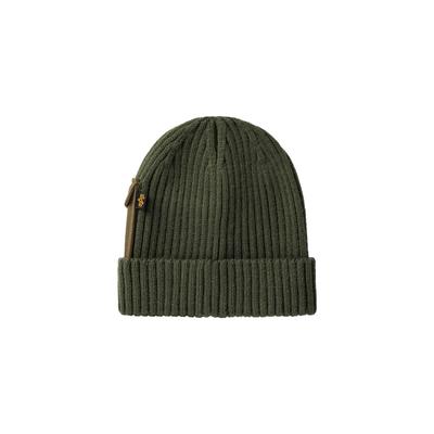 Skimütze ALPHA INDUSTRIES "Alpha Industries Accessoires - Headwear Utility Beanie", Damen, grün (schwarz olive), Obermat