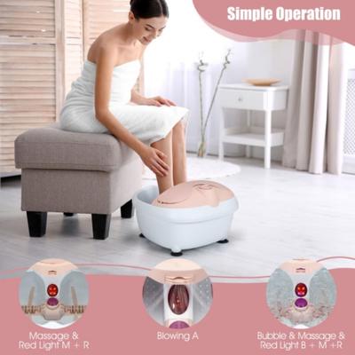 Spa Bubble Vibration Bath Foot Massager - 15" x 17" x 10"