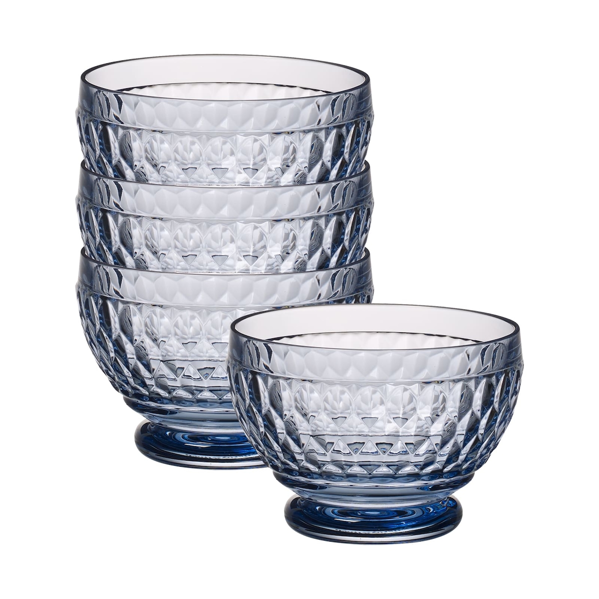 Villeroy & Boch Boston Coloured Dessertschale ø 11,7 cm 4er Set blau Image