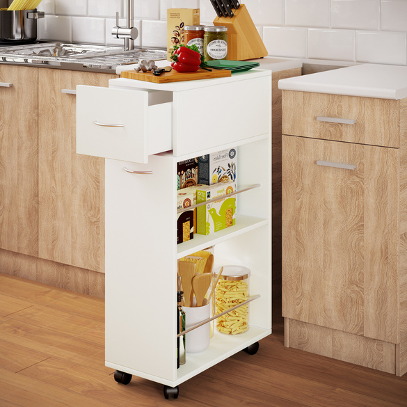 VCM Nischenwagen "Tusal mit Schublade" Weiß Image