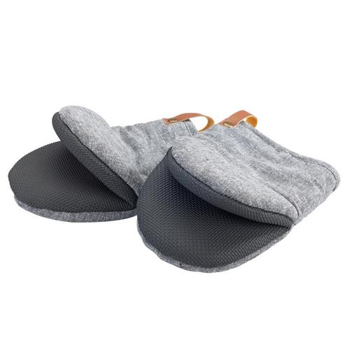 WENKO Topfhandschuhe Ada Mini Grau, Handflächen aus Neopren