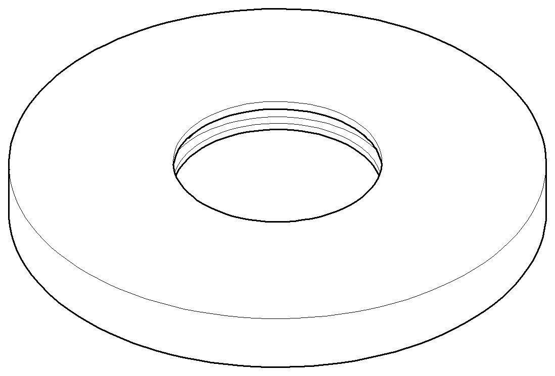 Dornbracht Rosette Ersatzteile 092788007 D. 135 x 15,5 mm Dark Platinum gebürstet 092788007-99 Image