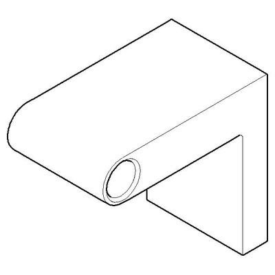 Dornbracht Halter für Badetuchhalter und Papierrollenhalter Ersatzteile 081767502 40 x 60 x 68 mm Pl 081767502-06 Image