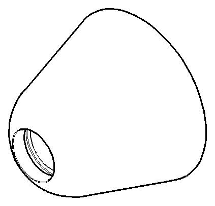 Dornbracht Rosette Ersatzteile 082790500 D. 47 x 37,8 mm Chrom 082790500-00 Image