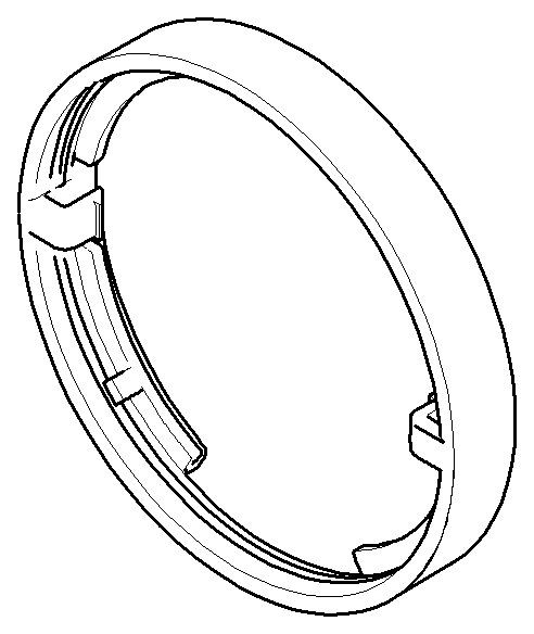 Dornbracht Abdeckung Ersatzteile 091101124 D. 72 x 11 mm Schwarz matt 091101124-33 Image