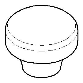 Dornbracht Zugknopf Ersatzteile 092036030 D. 30 x 27 mm Champagne (22kt Gold) 092036030-47 Image