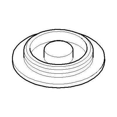 Dornbracht Abdeckung Ersatzteile 092102004 D. 39,5 x 7 mm Chrom 092102004-00 Image