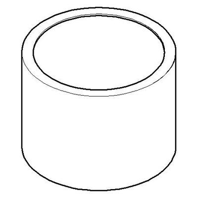Dornbracht Haube für Thermostatkartusche Ersatzteile 092102113 D. 46 x 34,5 mm Schwarz matt 092102113-33 Image