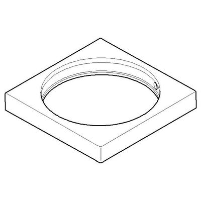 Dornbracht Rosette Ersatzteile 092767011 60 x 60 x 9 x D. 52,6 mm Chrom 092767011-00 Image