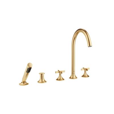Dornbracht Wannen-Fünflochbatterie für Wannenrandmontage VAIA 27522809 Messing gebürstet (23kt Gold) 27522809-28 Image