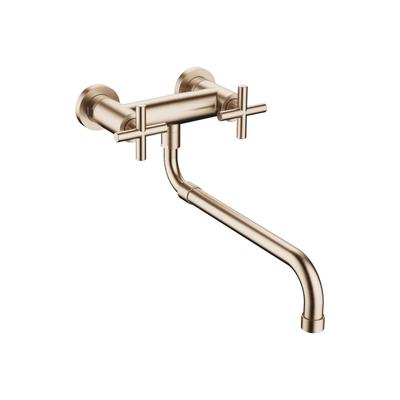 Dornbracht Wand-Brückenbatterie mit herausziehbarem Auslauf TARA 31151892 Champagne gebürstet (22kt 31151892-46 Image
