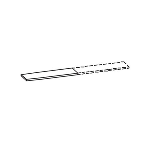 Artiqua Ablageboard breitenvariabel, Weiß Hochglanz Touch, 077-ABL-14-125 077-ABL-14-125