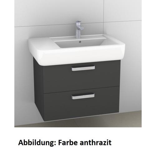 Artiqua 413 Waschtischunterschrank für Renova Plan 122175 Sangallo Grau quer, 413-WU2L-K18-7152-432 413-WU2L-K18-7152-432