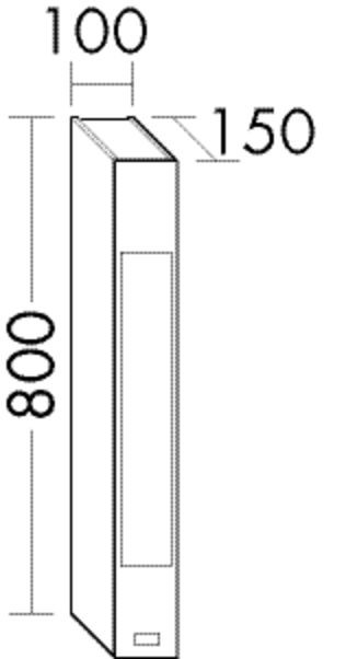 Burgbad Leuchtelement rc40 System PG2 1000x100x150 Sand Ultramatt, ACGM010F5775 ACGM010F5775 Image