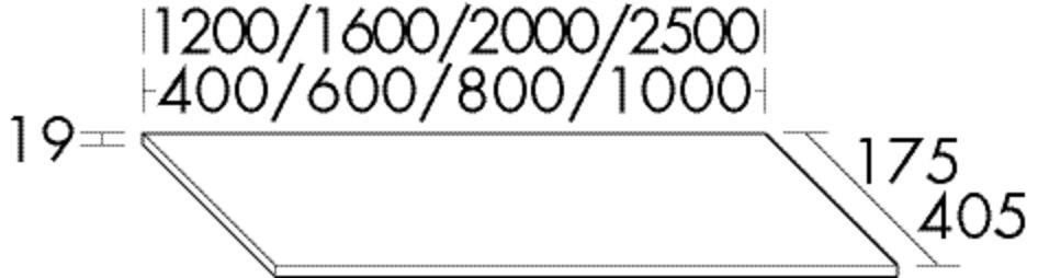 Burgbad Abdeckplatte rc40 System PG2 19x2004x175 Sand Hochglanz, APEW200F4005 APEW200F4005 Image