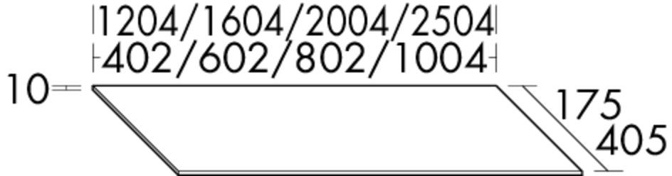 Burgbad Abdeckplatte rc40 System PG2 10x1204x175 Nussbaum Sense, APFM120F4115 APFM120F4115 Image