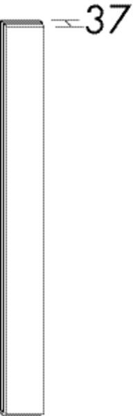 Burgbad Passblende rc40 System PG2 150 mm Lichtgrau Hochglanz, PBAG001F4014 PBAG001F4014 Image