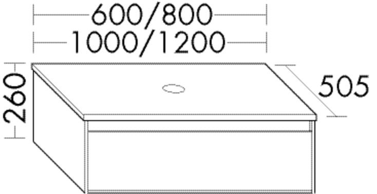 Burgbad Waschtischunterschrank rc40 Anthrazit Hochglanz/Dunkelgrau Hochglanz, SGAY060F4527A0121 SGAY060F4527A0121 Image