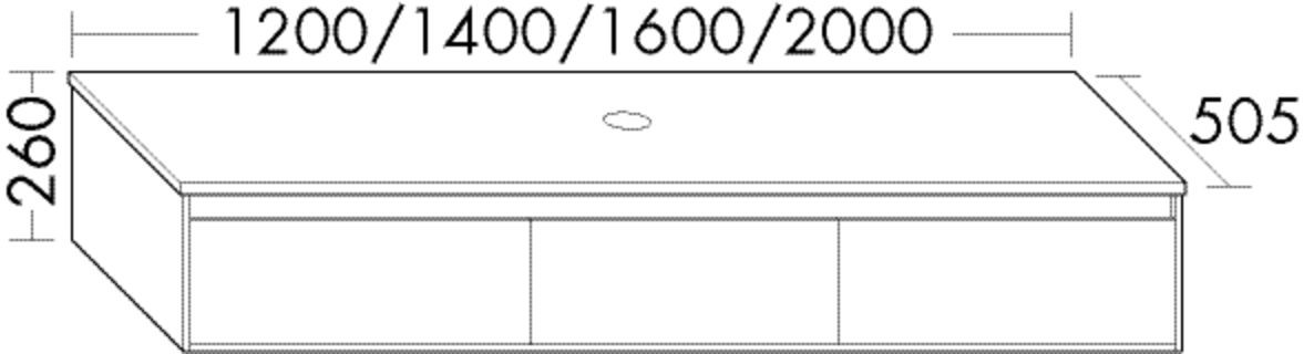 Burgbad Waschtischunterschrank rc40 Schilf Hochglanz/Weiß Matt, SGBC200F4517A0066 SGBC200F4517A0066 Image