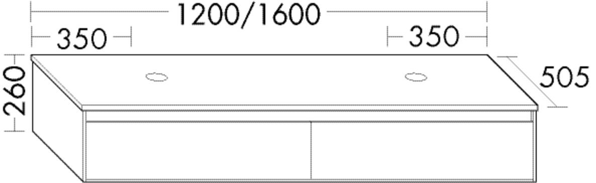 Burgbad Waschtischunterschrank rc40 Anthrazit Ultramatt/Maple Natural, SGBP140F5763A0342 SGBP140F5763A0342 Image