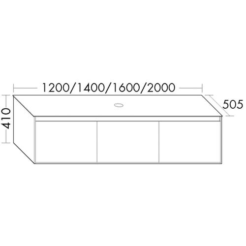 Burgbad Waschtischunterschrank rc40 Solitaire Matt Weiß Matt/Weiß Matt, SGBT140F4500A0066 SGBT140F4500A0066