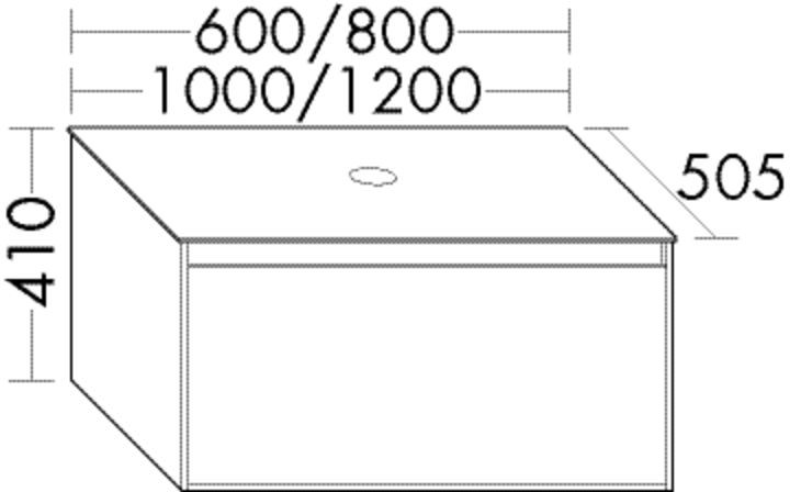 Burgbad Waschtischunterschrank rc40 Solitaire Matt Schilf Matt/Eiche Hellgrau, SGBW120F4503A0100 SGBW120F4503A0100 Image