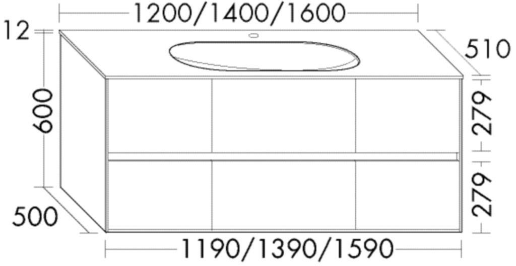 Burgbad Glas Waschtisch-Set rc40 Bambus Natur/Schilf Matt, SGKK140F4607A0067 SGKK140F4607A0067