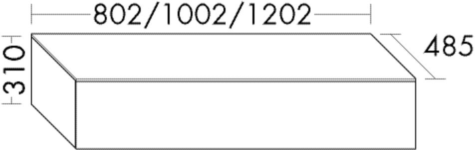 Burgbad Sideboard Essence PG3 310x1006x485 Lichtgrau Hochglanz, USZP10TF3905 USZP10TF3905 Image