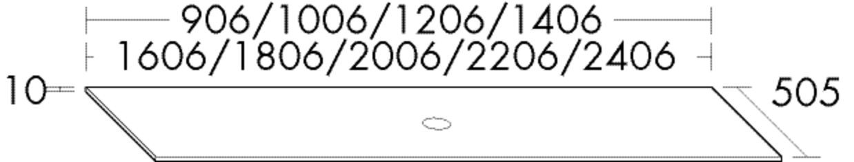 Burgbad Konsolenplatte KPFL.Hgl/Furn. 10x1806x505 Schilf Hochglanz, WPCO180A0048 WPCO180A0048 Image