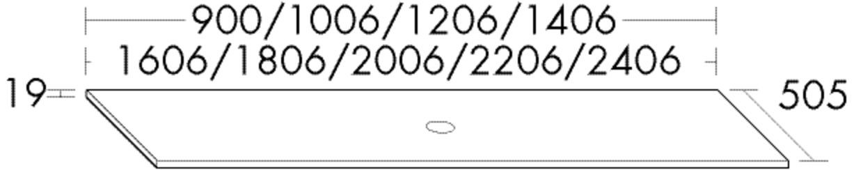 Burgbad Konsolenplatte KPFL.Hgl/Furn. 19x1206x505 Schilf Ultramatt, WPCQ120A0335 WPCQ120A0335 Image