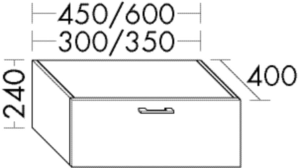 Burgbad Unterschrank Sys30 PG4 Sana 240x600x400 Schilf Hochglanz, WWYB060F3362 WWYB060F3362 Image