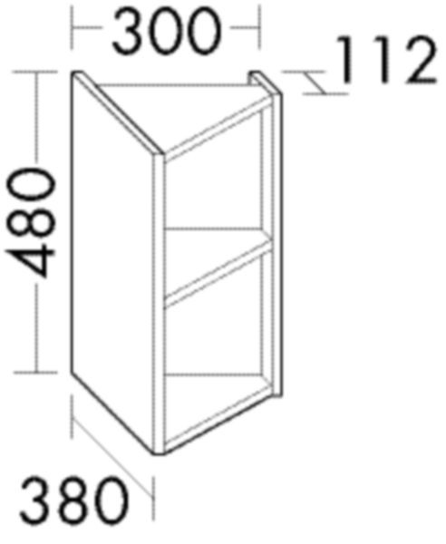 Burgbad Unterschrank Sys30 PG4 Sana 480x300x380 Eiche Natur, WWYG030LF3445 WWYG030LF3445 Image