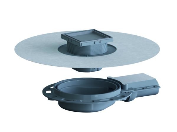 Dallmer Bodenablauf DallDrain Ind. Plan OM, DN 40, 100 x 100 mm, 517760 517760 Image