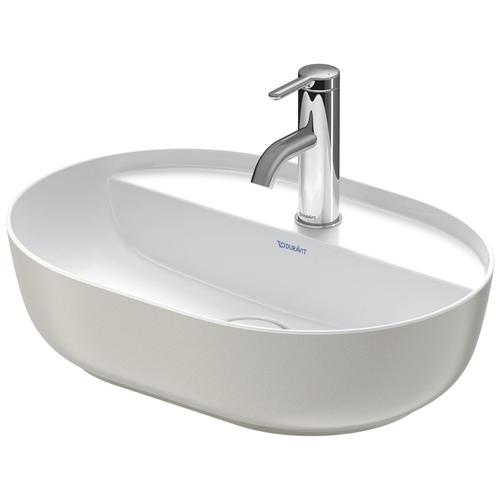 Duravit Luv Aufsatzbecken Weiß Hochglanz / Grau Seidenmatt, 500 mm - 0380502300 0380502300