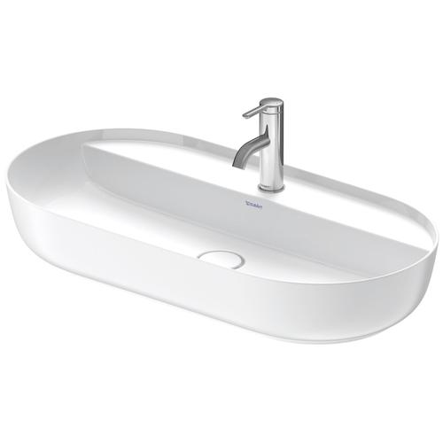 Duravit Luv Aufsatzbecken Weiß Hochglanz / Weiß Seidenmatt, 800 mm - 03808026001 03808026001